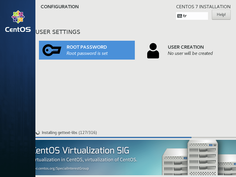 CentOS Minimal Installation 17